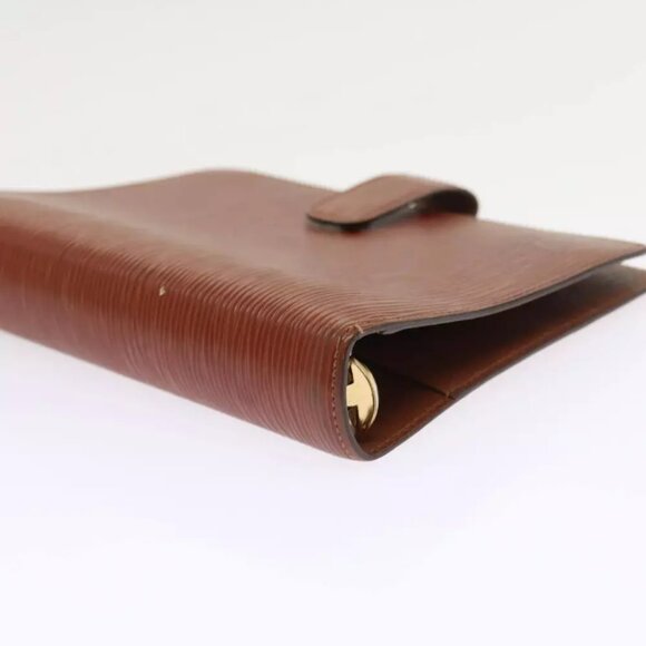 LOUIS VUITTON Epi Agenda MM Day Planner Cover Brown R20043 LV Auth 54212 - Picture 9 of 11